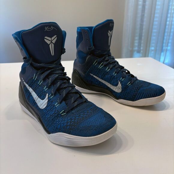 Nike Kobe Bryant 9 Elite Legacy Brave Blue Basketball Shoes Sneakers US Size 7.5 - Picture 1 of 14